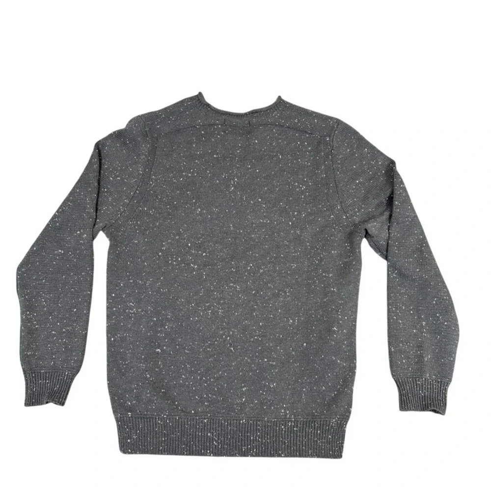 Levitate Seawool Crewneck Sweater Mens XL Gray Speckled Oyster Shell Knit